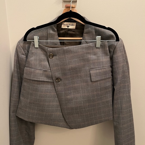 Havre Studio vintage skirt set in pale grey - Picture 6 of 10